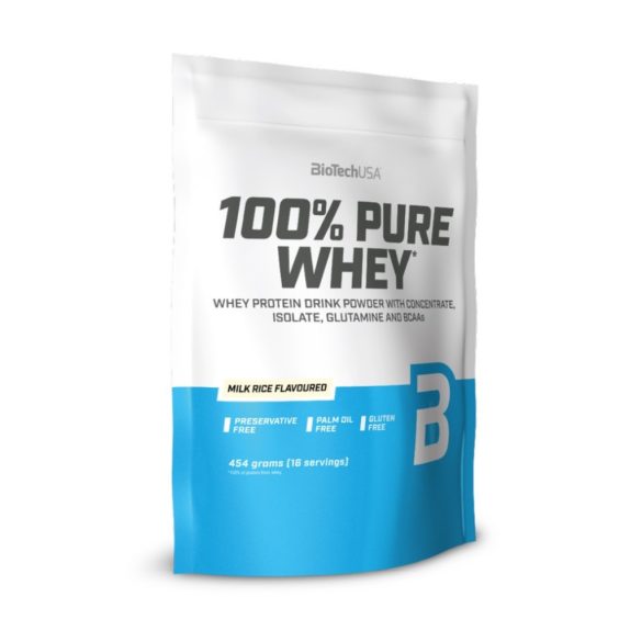 BiotechUSA 100% Pure Whey 454g tejberizs