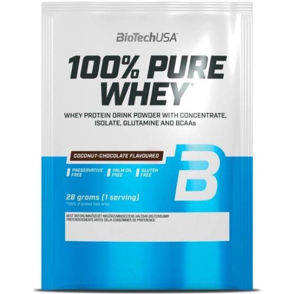 BiotechUSA 100% Pure Whey 28g kókusz-csokoládé