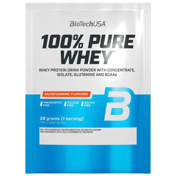 BiotechUSA 100% Pure Whey 28g sós karamell