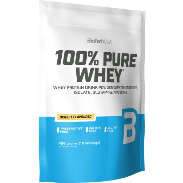 BiotechUSA 100% Pure Whey 454g black biscuit