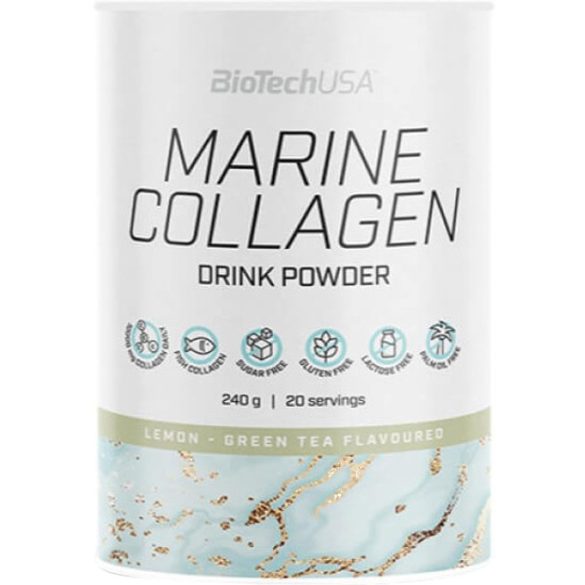 BiotechUSA Marine Collagen 240g zöld tea-citrom