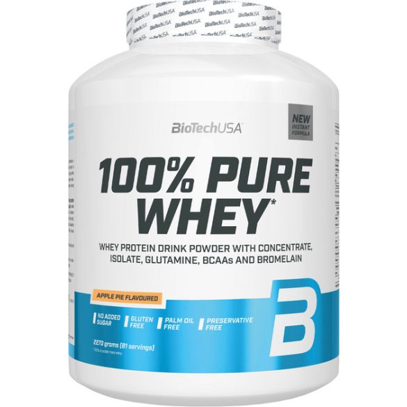 BiotechUSA 100% Pure Whey 2270g almás pite