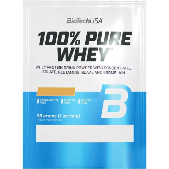 BiotechUSA 100% Pure Whey 28g almás pite