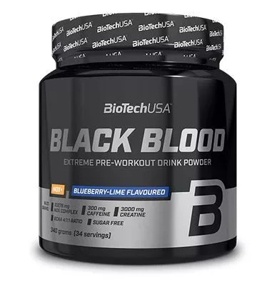 BiotechUSA Black Blood NOX+ 340g áfonya-lime - 