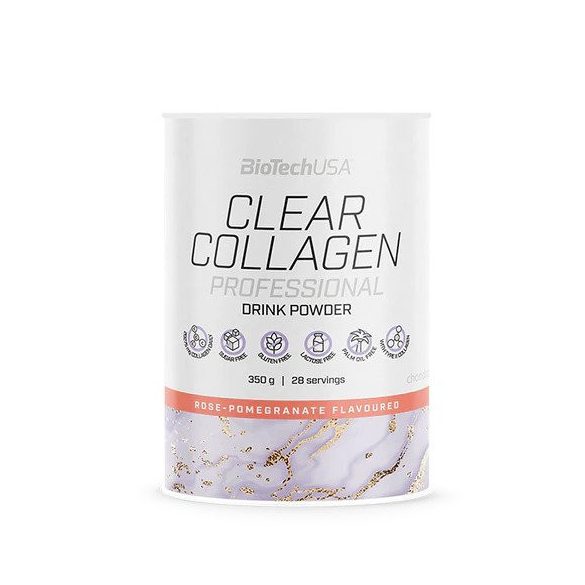 BiotechUSA Clear Collagen Professional 350g rózsa-gránátalma