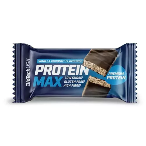 Biotech protein max kókusz-vanília 45 g – Müzli- és gyümölcsszelet