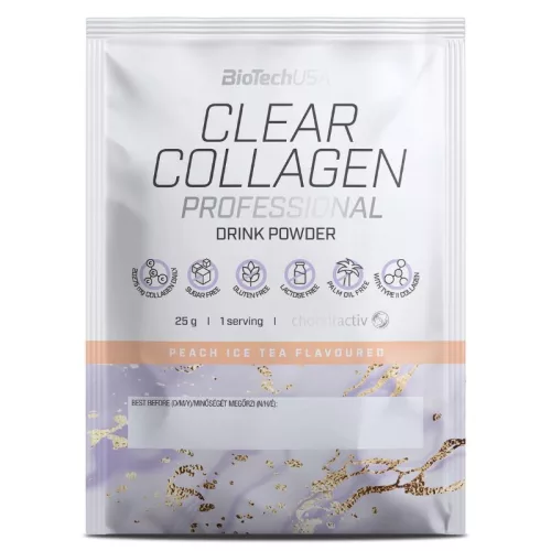 BiotechUSA Clear Collagen Professional 25g barackos ice tea - 