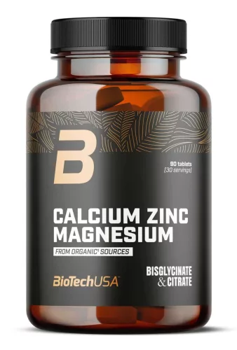 BiotechUSA Calcium Zinc Magnesium from organic sources 90 tbl - 