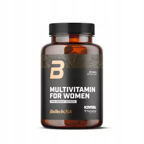 BiotechUSA Multivitamin for Women from organic sources 60 tbl - 
