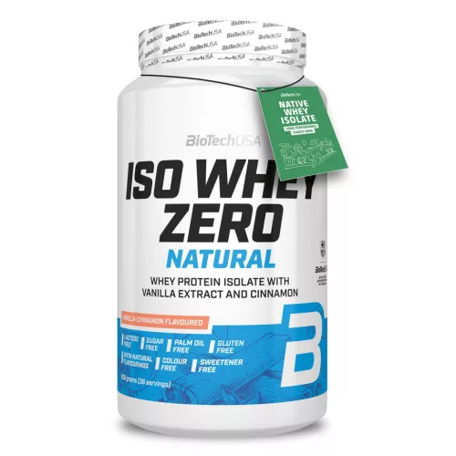 BiotechUSA Iso Whey Zero lactose free natural 908g vanília-fahéj - 