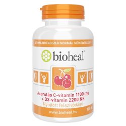 Bioheal acerolás c-vitamin 1100mg +d3 vitamin 2200ne 105db