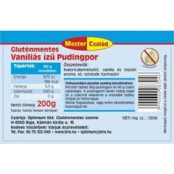 Mester Család gluténmentes pudingpor vaníliás 200 g