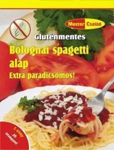 Mester Család gluténmentes bolognai spagetti alap 50 g - Bio és natúr élelmiszerek