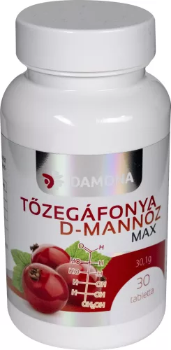 DAMONA TŐZEGÁF.+D-MANNÓZ TABLETTA - Bio és natúr étrendkiegészítők