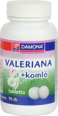 DAMONA VALERIANA+KOMLÓ TABLETTA - Bio és natúr étrendkiegészítők