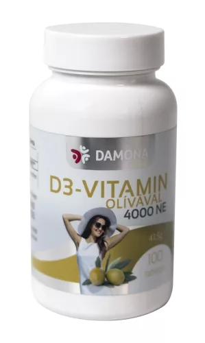 Damona d3 vitamin 4000NE olívával tabletta 100 db - Bio és natúr étrendkiegészítők