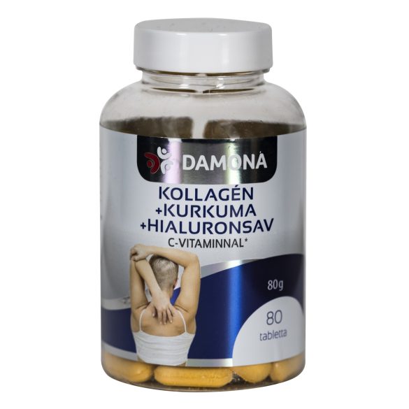 Damona kollagén+kurkuma+hialuron tabletta 80 db