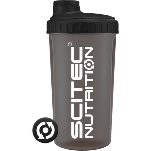 SCITEC SHAKER ÁTLÁTSZÓ FEKETE 700ML