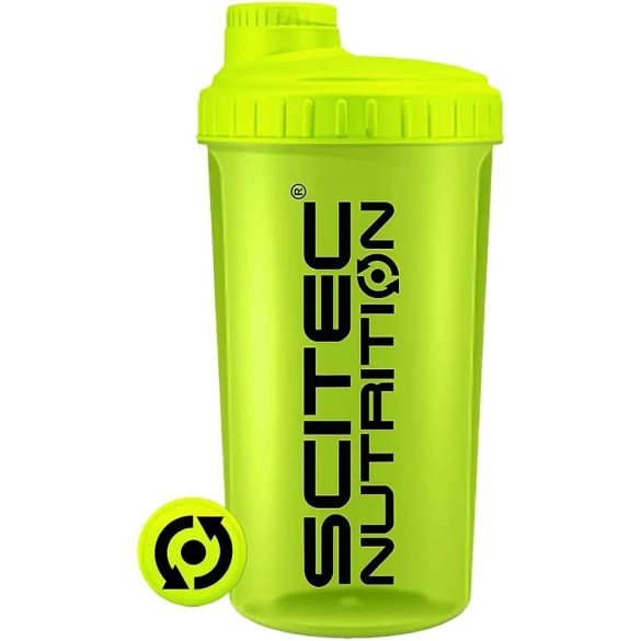 SCITEC SHAKER ÁTLÁTSZÓ NEON SÁRGA 700ML