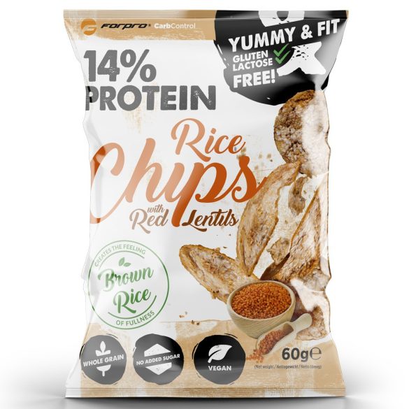 FORPRO PROTEIN BARNARIZS CHIPS VÖRÖSLEN.