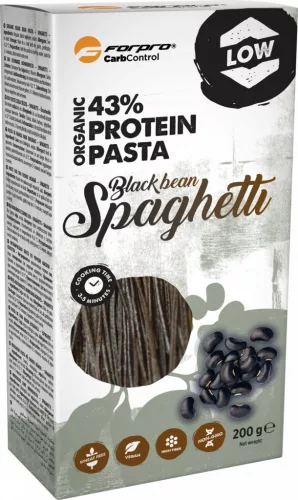 Forpro bio fekete szójabab protein tészta spaghetti 200 g - Bio és natúr élelmiszerek