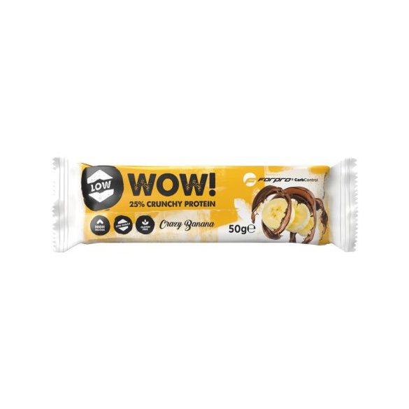 Forpro wow 25% crunchy protein szelet crazy banana 50 g