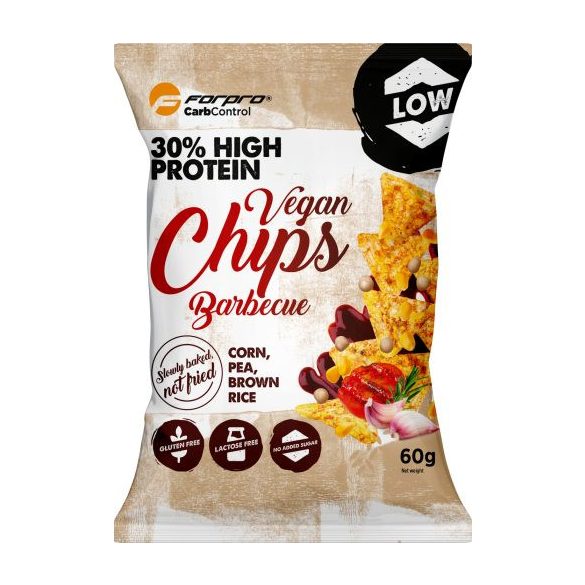 FORPRO PROTEIN CHIPS BARBECUE VEGÁN 60G
