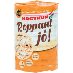 Roppant jó! puffasztott rizskorong natúr 100 g - 