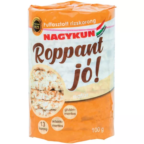 Roppant jó! puffasztott rizskorong natúr 100 g - 