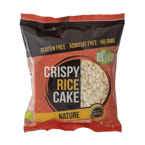 Crispy Rice Cake bio puffasztott rizskorong natúr 32 g - 