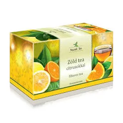 Mecsek zöld tea citrusokkal 20x2 g 40 g - Bio és natúr élelmiszerek