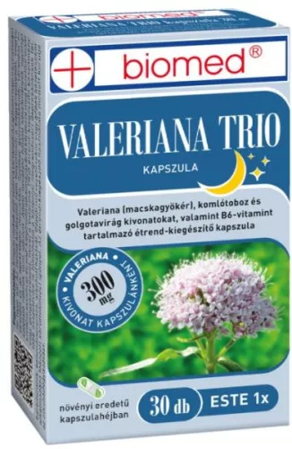 Biomed valeriana trio kapszula 30 db - Bio és natúr étrendkiegészítők