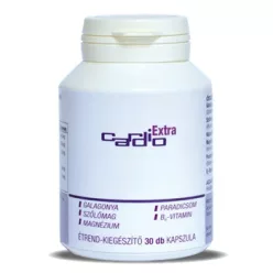 Cardio extra galagonya, szőlőmag, magnézium, paradicsom, b6-vitamin étrend-kiegészítő kapszula 30 db - 