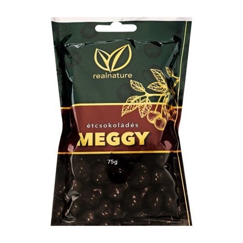 Real Nature étcsokoládés meggy 75 g