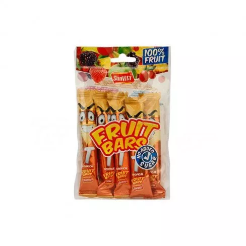 Sunvita Gyümölcsszelet Trópusi  5X15 g - Bio és natúr élelmiszerek