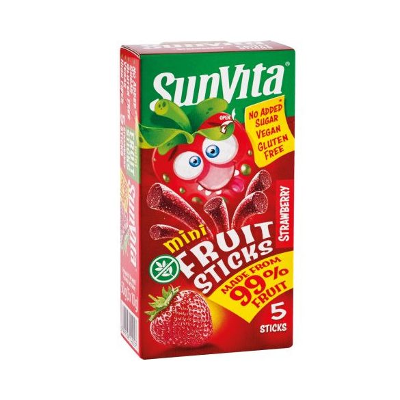 Sunvita mini fruit sticks eper 5 db 50 g