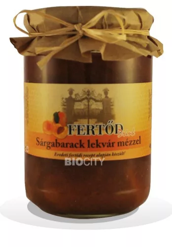 Fertődi sárgabarack lekvár mézzel 400 g - Bio és natúr élelmiszerek