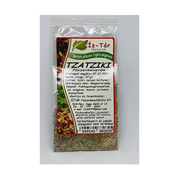 Íz-Tár fűszerkeverék tzatziki 20 g