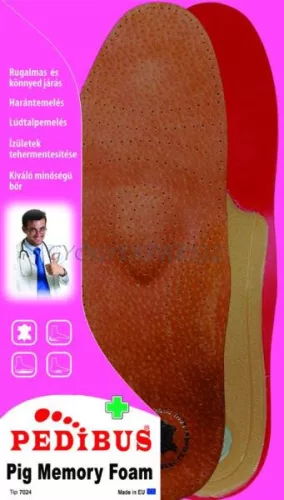 Pedibus talpbetét bőr pig memory foam 41/42 - Bio és natúr kozmetikumok