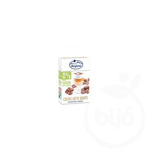 Bergland coffee latte cukormentes tejeskávés cukorka 40 g