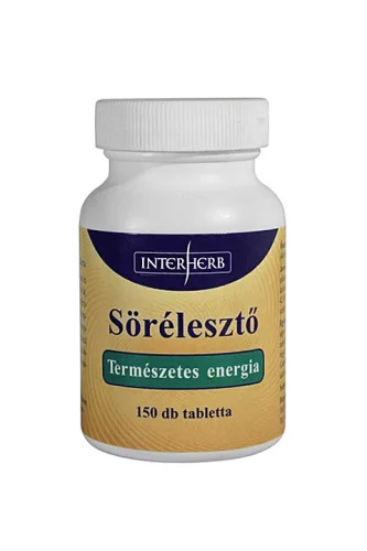 INTERHERB SÖRÉLESZTŐ TABLETTA 150 db - Bio és natúr étrendkiegészítők
