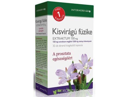 INTERHERB NAPI 1 KISVIRÁGÚ FÜZIKE EXTRAKTUM KAPSZULA 30 db - Bio és natúr étrendkiegészítők