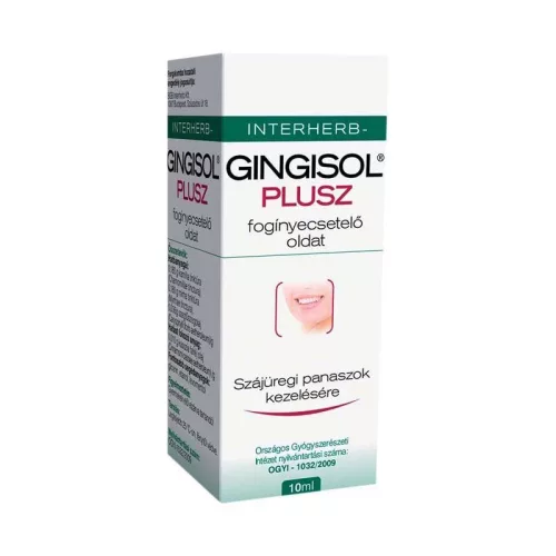 INTERHERB GINGISOL PLUSZ FOGÍNYECSETELŐ OLDAT 10ML - Bio és natúr kozmetikumok