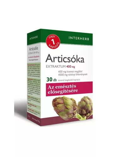 INTERHERB NAPI1 ARTICSÓKA EXTR.KAP. 30DB - Bio és natúr étrendkiegészítők