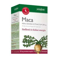 Interherb Maca Perui Zsázsa Kapszula 30 db - Bio és natúr étrendkiegészítők