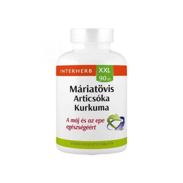 INTERHERB XXL MÁRIATÖVIS-ARTICSÓKA+ KURKUMA TABLETTA 90 db