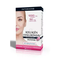 INTERHERB KOLLAGÉN -HYALURONSAV INTENSE TABLE TTA 30 db - Bio és natúr étrendkiegészítők