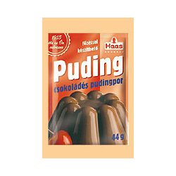 Haas natural pudingpor csokoládé 44 g