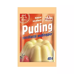 Haas natural pudingpor vanília 40 g - Bio és natúr élelmiszerek