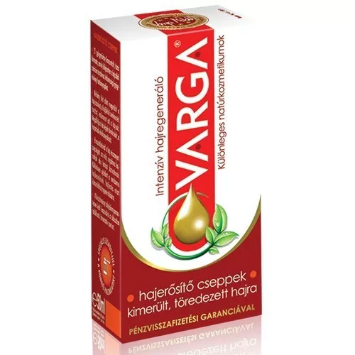 Varga hajerősítő cseppek gyenge-vékony hajra 50 ml - Bio és natúr kozmetikumok